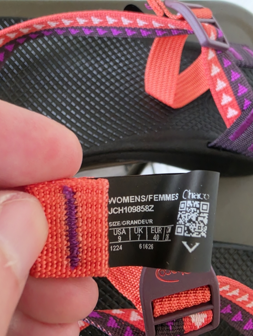 Chaco Z/1 Classic Sandals Womens 9 Vibram Hiking Outdoor Trail Adjustable Straps - Picture 7 of 9